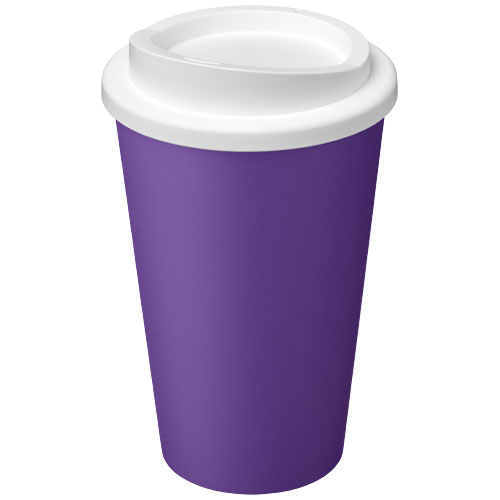 Gobelet publicitaire recyclé 350ml Americano® Violet et Blanc